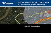 NCHRP 08-89: Applying GPS Data to Understand Travel Behavior