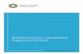 WATER QUALITY: ASSURANCE THROUGH TESTING