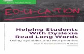 Helping Students With Dyslexia Read Long Words