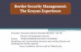 Border Security Management: The Kenyan Experience