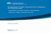 Australian public assessment report for Etanercept