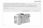 Valve ampli er for proportional valves without electrical ...