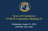 Town of Clarkstown NYRCR Committee Meeting #3