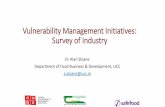 Vulnerability Management Initiatives: Survey of Industry