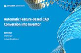 Automatic Feature-Based CAD Conversion into Inventor