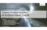 Tunnel Control System of Gotthard Base Tunnel