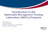 Introduction to the Nationally Recognized Testing ...
