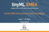 tinyML EMEA 2021 Proceedings Cover 210607