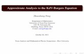 Approximate Analysis to the KdV-Burgers Equation