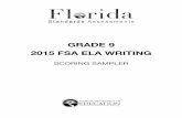 GRADE 9 2015 FSA ELA WRITING