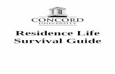 Residence Life Survival Guide - Concord University