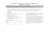 Piano Class 4, Music Majors MUS-P 141