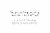 Computer Programming: Starting with MATLAB