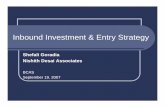Inbound Investment & Entry Strategy