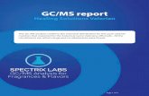 GC/MS report - Healing Solutions