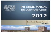 Dr. José Narro Robles Rector - planeacion.unam.mx