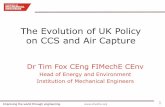 The Evolution of UK Policy on CCS and Air Capture