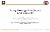 Army Energy Resilience and Security