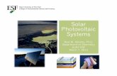 Solar Photovoltaic Systems - ESF