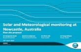 Solar and Meteorological monitoring at Newcastle, Australia