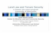 Land Law and Tenure Security - MINDS@UW Home