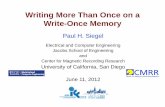 Writing More Than Once on a Write-Once Memory