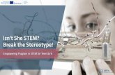 Isn’t She STEM? Break the Stereotype!