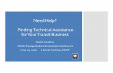 Need Help? Finding Technical Assistance for Your Transit ...