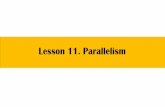 Lesson 11. Parallelism