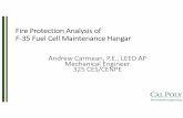 Fire Protection Analysis of F35 Fuel Cell Maintenance Hangar