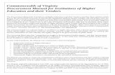 Commonwealth of Virginia Procurement Manual for ...