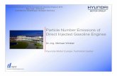 Particle Number Emissions of Direct Injected Gasoline Engines