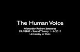 The Human Voice - UiO