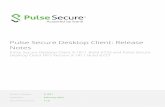 Pulse Secure Desktop Client Release Notes