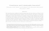 Foreclosure and Catastrophe Insurance