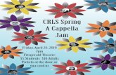 CRLS Spring A Cappella Jam