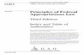 Principles of Federal Appropriations Law - GAO