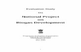 Evaluation Study on National Project on Biogas Development