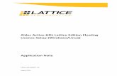 Aldec Active-HDL Lattice Edition Floating License Setup ...