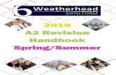 2018 A2 Revision Handbook Spring/Summer - Weatherhead High