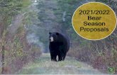 2021/2022 Bear Season Proposals