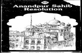 Anandpur Sahib Resolution - Panjab Digital Library