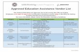 The vendors listed below are approved, but not all courses ...
