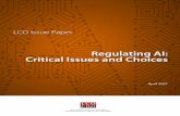 Regulating AI: Critical Issues and Choices