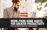 WORK-FROM-HOME HABITS FOR GREATER PRODUCTIVITY