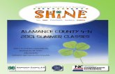 Alamance County 4-H 2013 Summer Classes