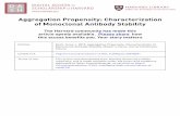 Aggregation Propensity: Characterization of Monoclonal ...