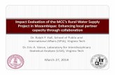 Impact of the MCC’s Rural Water Supply Project Mozambique ...