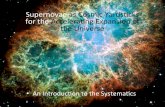 Supernovae*as*Cosmic*Yards2cks* for*the*Accelerang ...