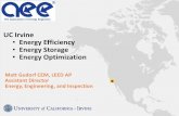 UC Irvine Energy Efficiency Energy Storage Energy Optimization